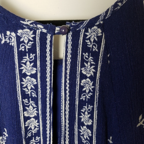 Lulu's Mediterranean Sea Navy Blue Halter Dress - Picture 8 of 14